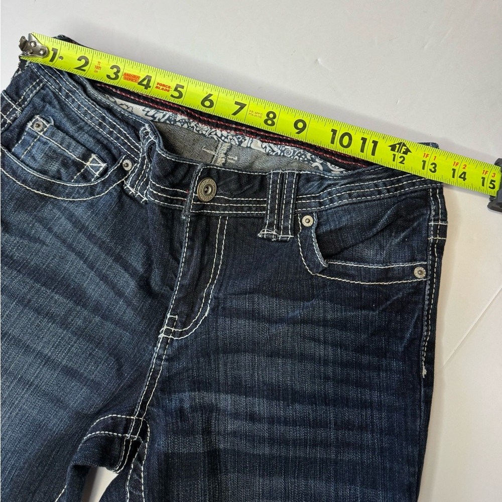 Rue21 Mid-rise Bootcut Dark Wash Jeans- Size 5/6 - Picture 5 of 8